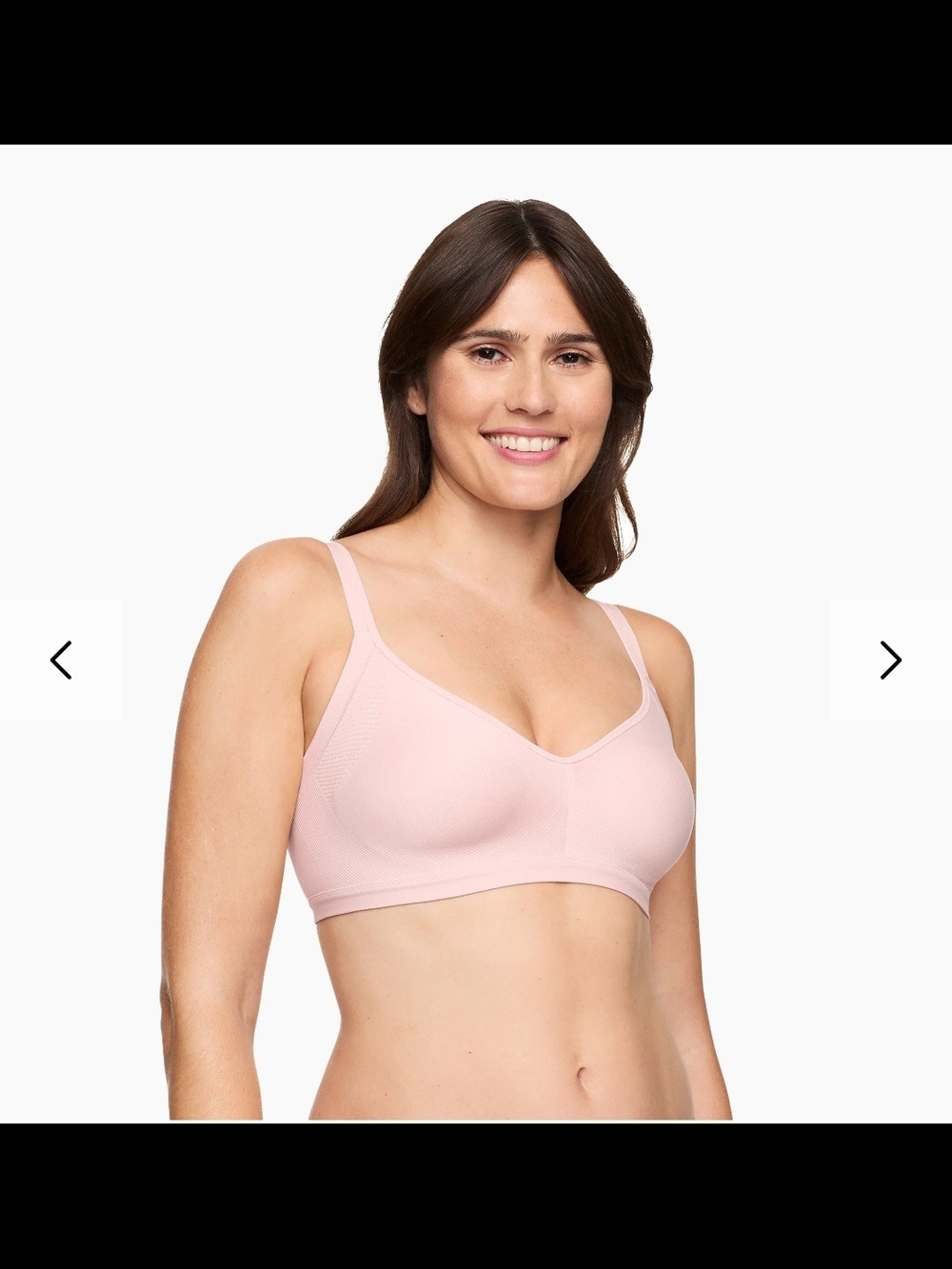 Warners Light Pink Wireless Seamless Bra